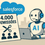 Salesforce reduz 4.000 vagas em atendimento ao cliente com uso de IA 🤖